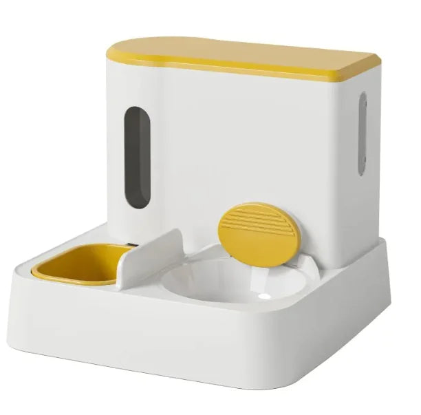 Automatische kattenvoerautomaat en waterdispenser met dubbele voerbak