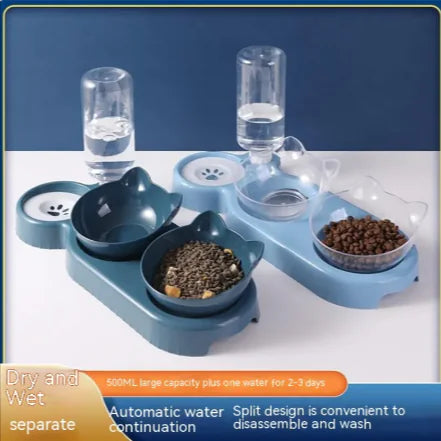 Anti-Tumble Cat Litter Food Bowl