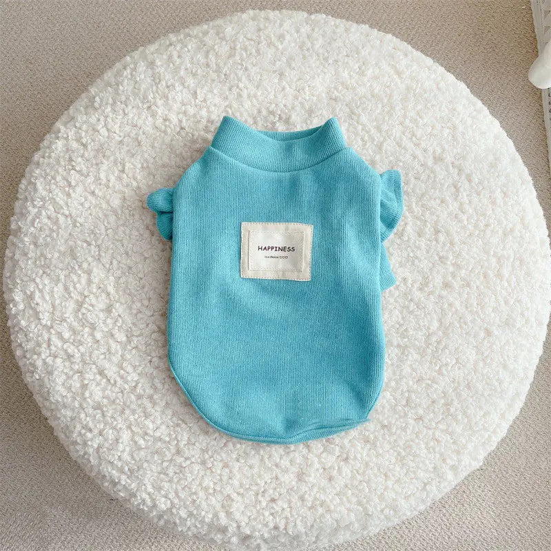 Vêtements pour chien en tricot avec petites manches papillon