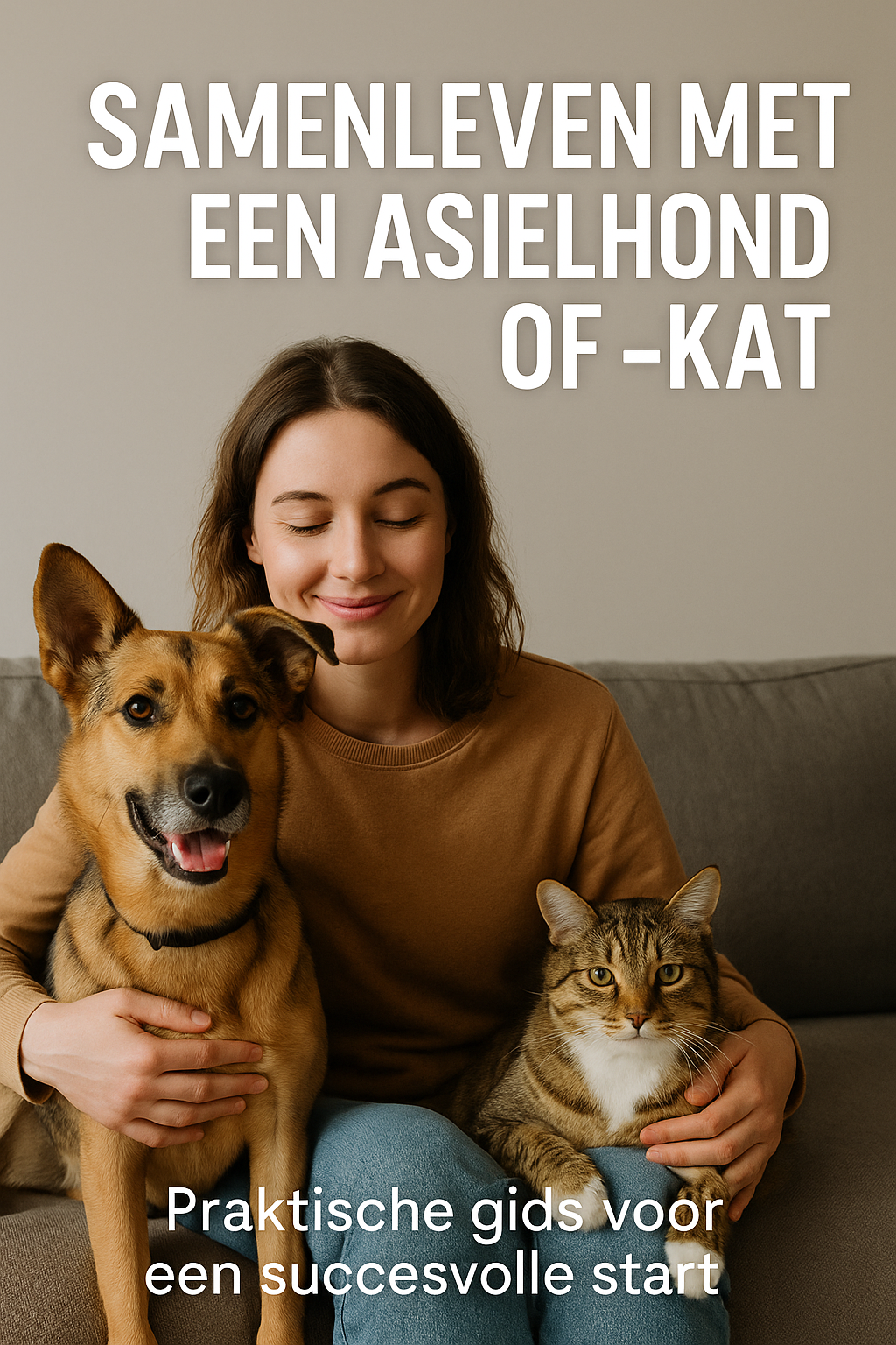 Samenleven met een asielhond of -kat !!nu 3+2 gratis!!