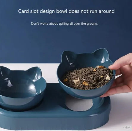 Anti-Tumble Cat Litter Food Bowl