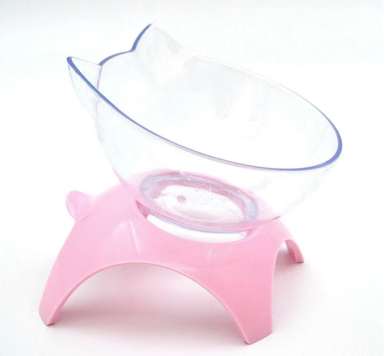Cat Ears Double Bowl with Automatic Water Dispenser