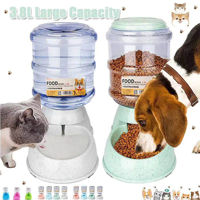3.8L Food Bowl & Water Dispenser