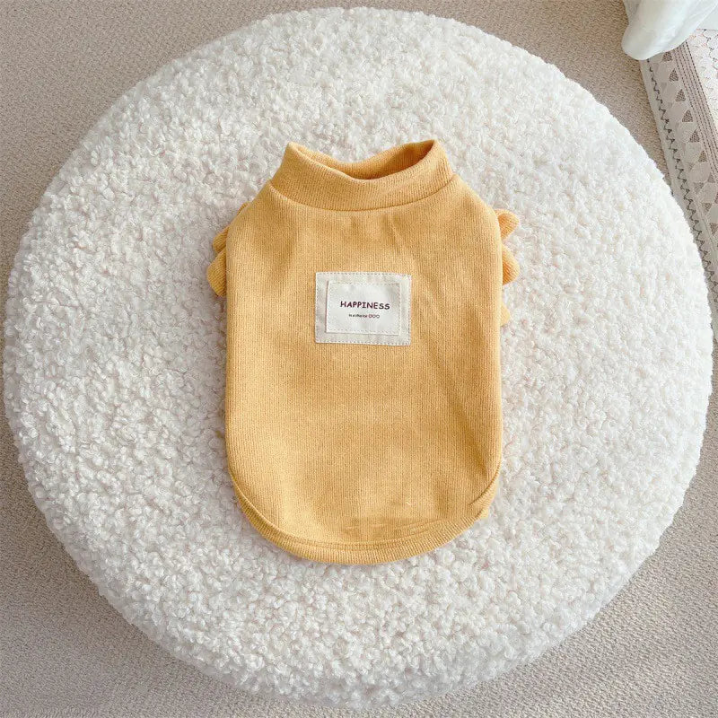 Vêtements pour chien en tricot avec petites manches papillon