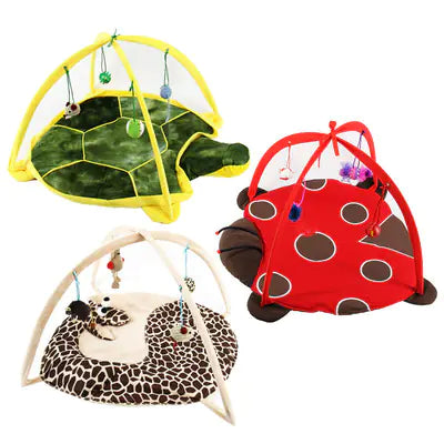 Cat play bed and exercise tent for interactive fun