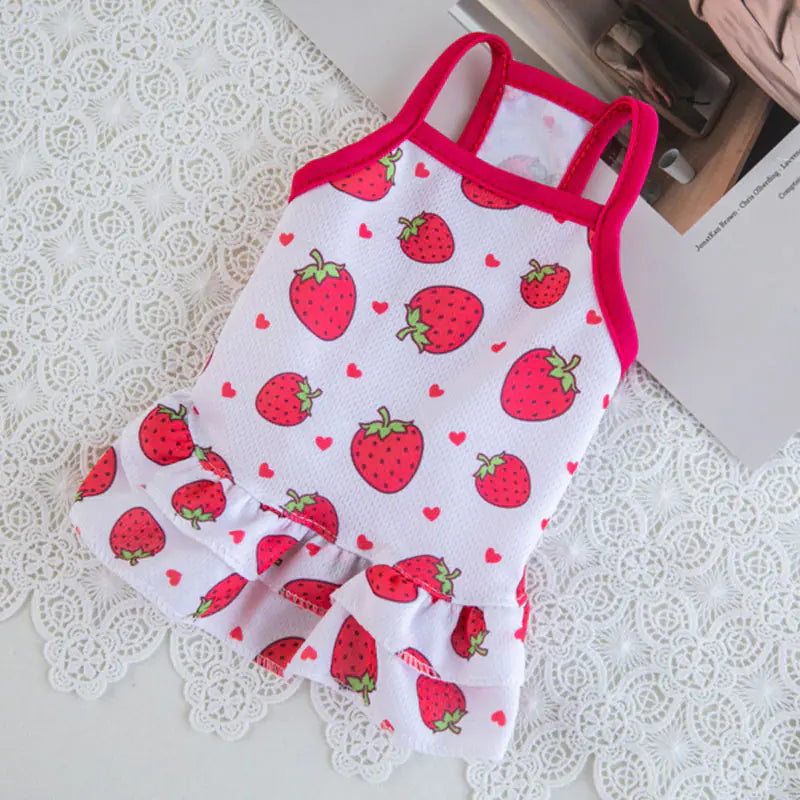 Zomer Fruit HondenKleding voor Comfortabel Dragen