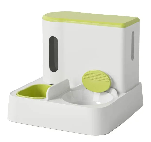 Automatische kattenvoerautomaat en waterdispenser met dubbele voerbak
