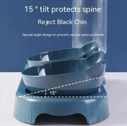 Anti-Tumble Cat Litter Food Bowl