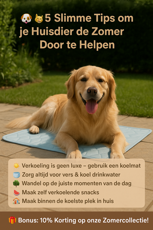 5 slimme tips om je huisdier de zomer door te helpen
