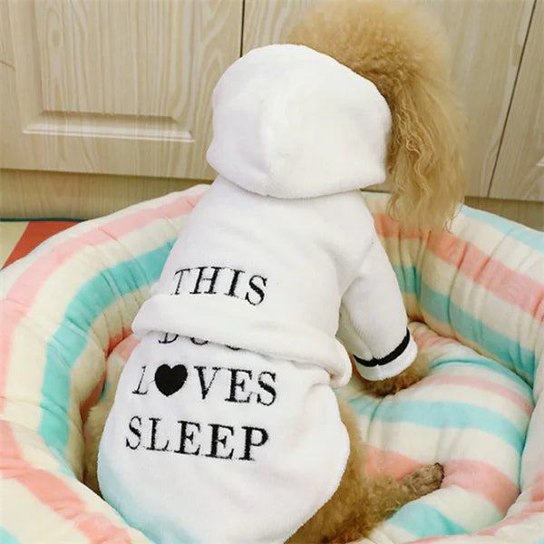 Hondenpyjama   met capuchon