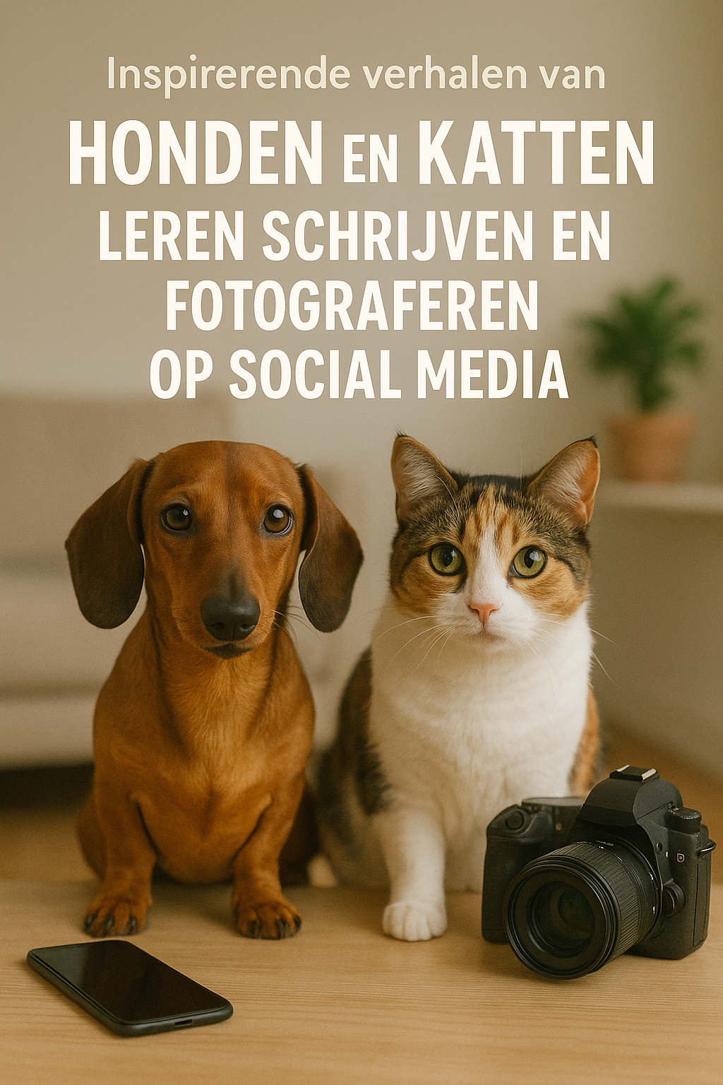 Inspirerende verhalen van honden- en katten leren schrijven en fotograferen op social media !!nu 3+2 gratis!!