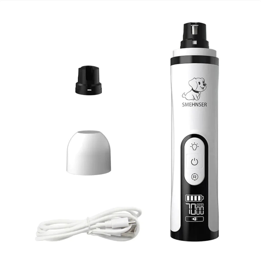 Elektrische Nagelknipper voor Honden & Katten met Dubbele LED – Zie Bloedaders Veilig | High-Power Oplaadbare Nageltrimmer