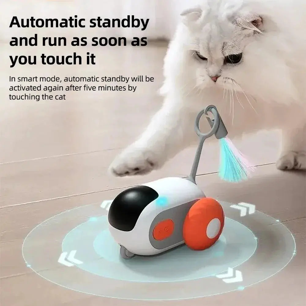 Smart automatic toy car for cats.