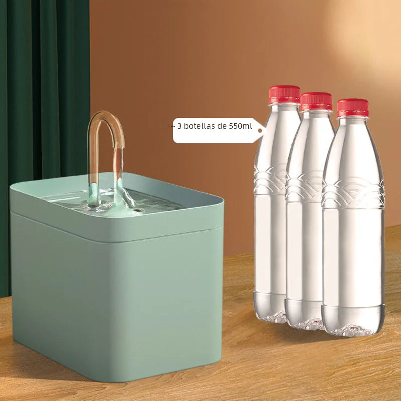 Automatische waterfontein voor katten