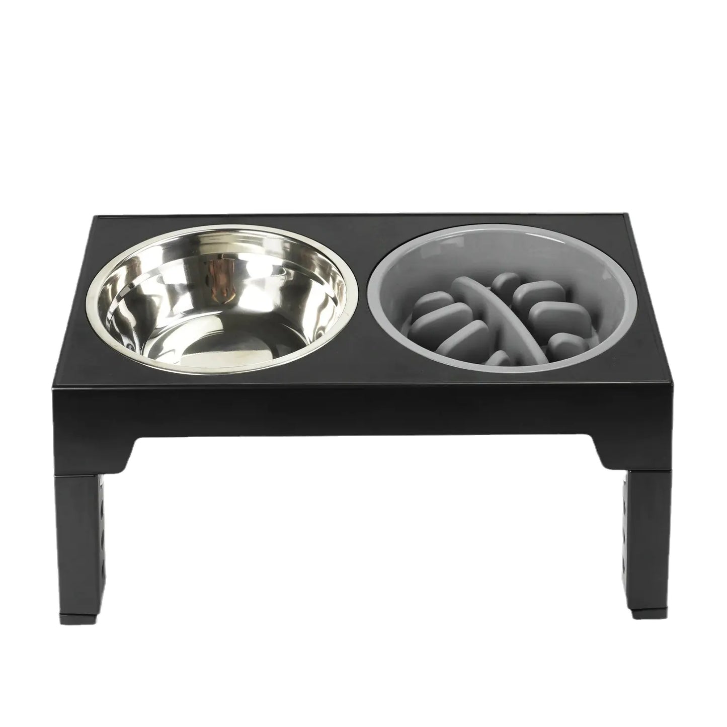 Stainless steel feeding bowl (2-in-1)