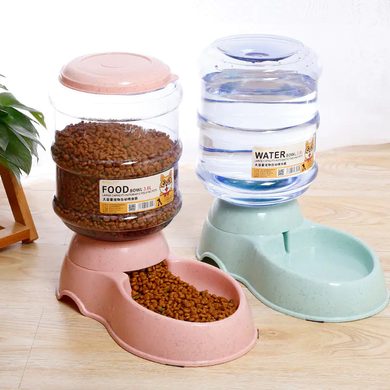 3.8L Food Bowl &amp; Water Dispenser
