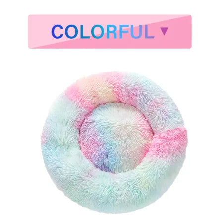 🐾 Fluffy Donut Huisdierenbed anti stress