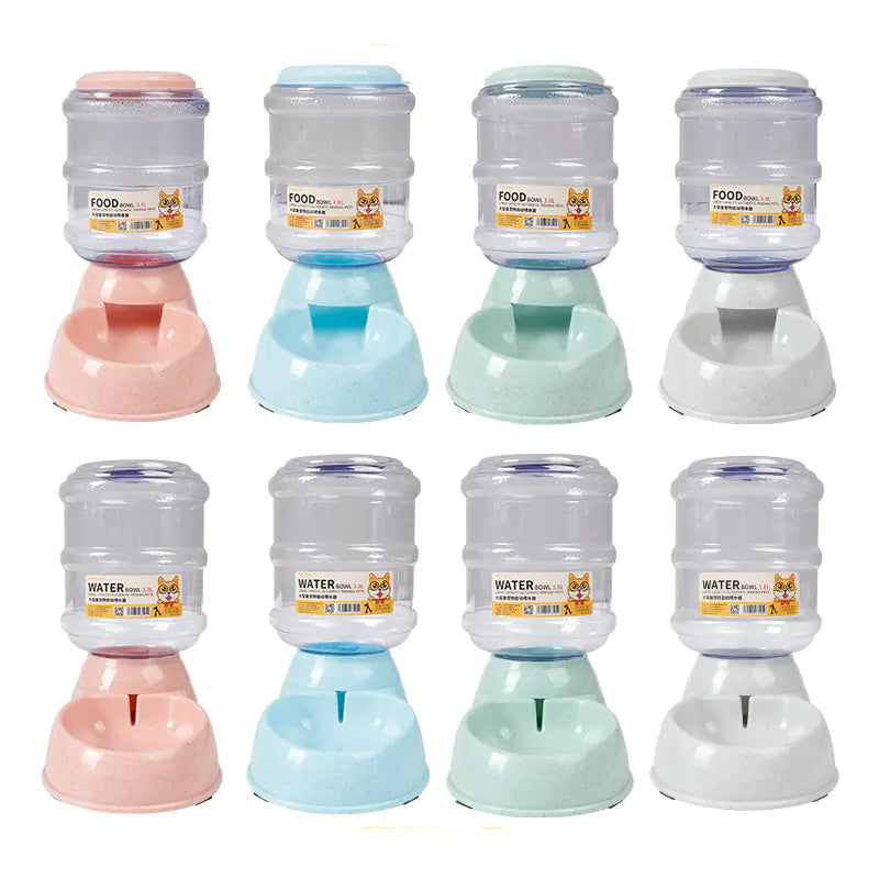 3.8L Food Bowl &amp; Water Dispenser