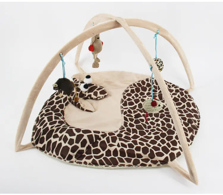 Cat play bed and exercise tent for interactive fun
