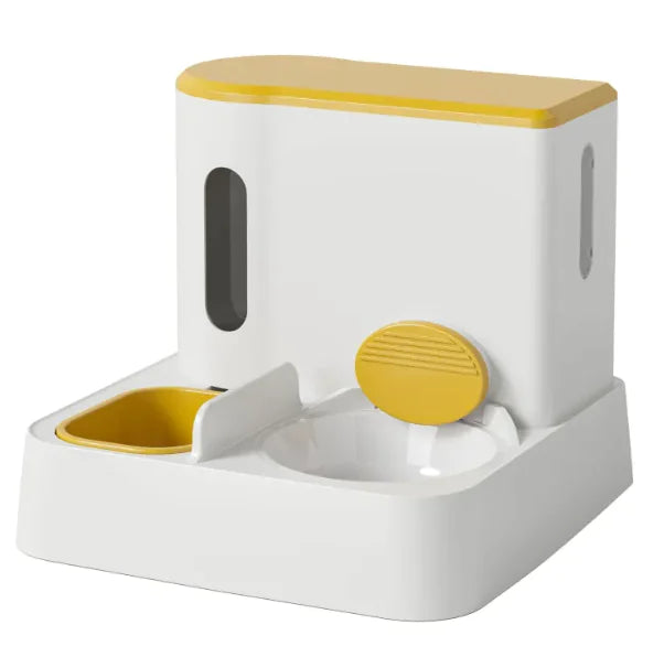 Automatische kattenvoerautomaat en waterdispenser met dubbele voerbak