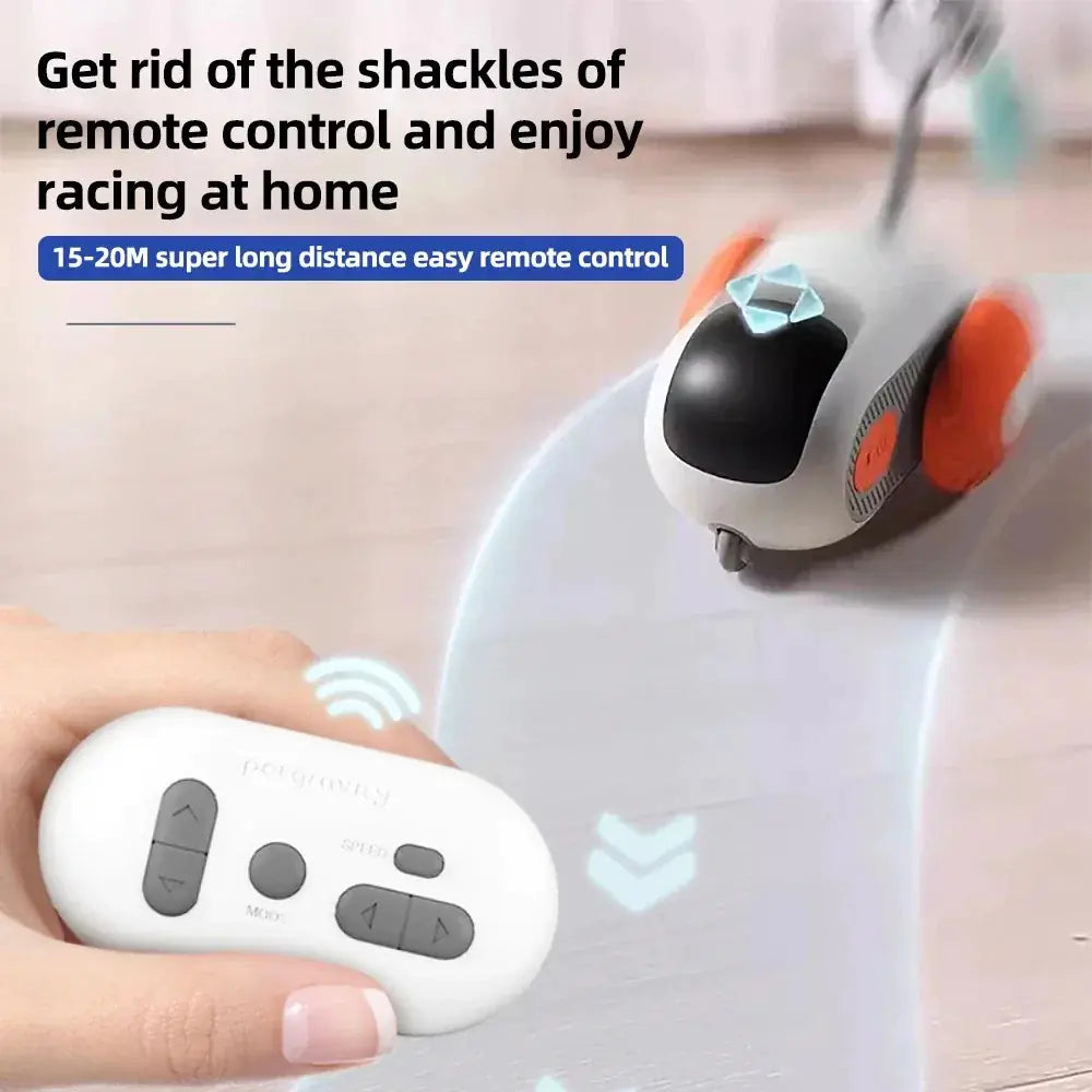 Smart automatic toy car for cats.