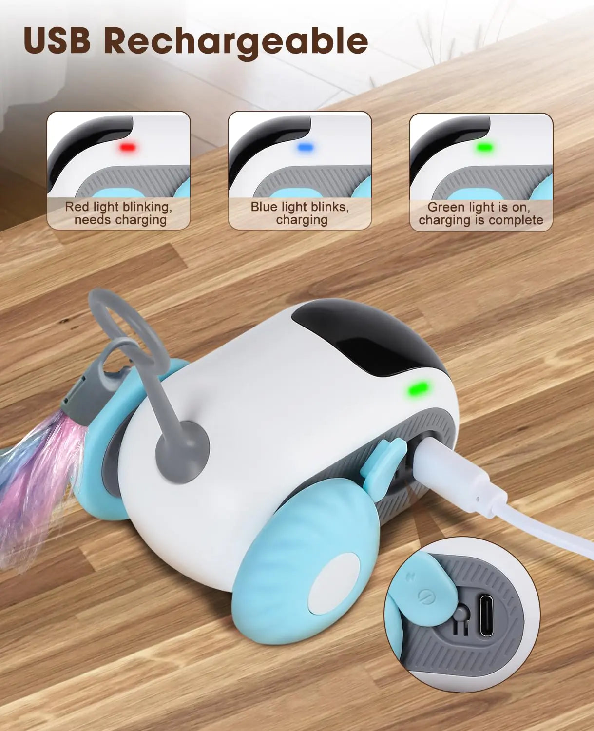 Smart automatic toy car for cats.
