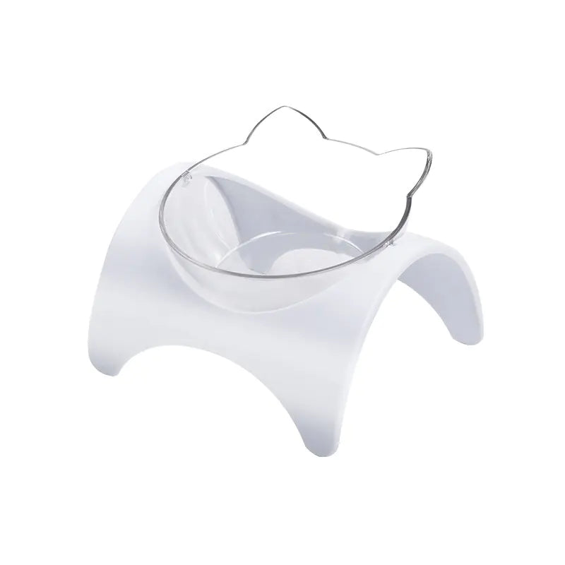 Cat Ears Double Bowl with Automatic Water Dispenser