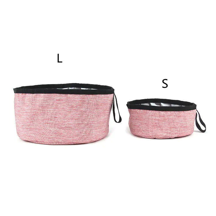 Portable collapsible food or water bowl